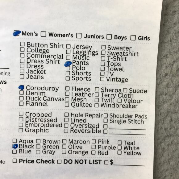 Current/Elliott LA Heritage Corduroy Pants Womens 33x32 Straight Leg Black - Picture 5 of 10